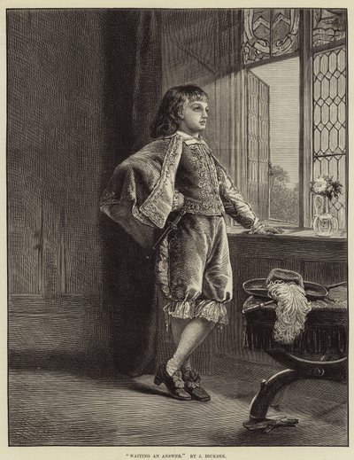 En attendant une réponse - John Robert Dicksee